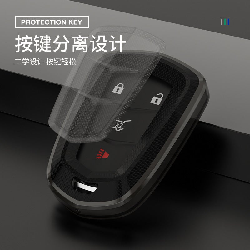Suitable For Cadillac Key Cover Ct5 Ct6 Ct4 Xts Xt4 Xt6 Pack Atsl Car Key Shell Buckle - Image 3
